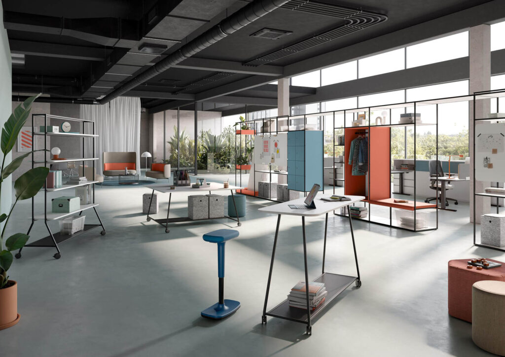 Innovative Bürogestaltung mit Palmberg-Möbeln für kreatives Arbeiten